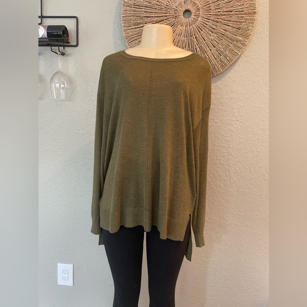 Olive Long Sleeve Top